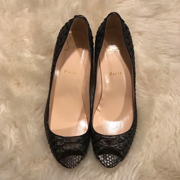 Real Python Christian Louboutin heels, Sz. 38 - Picture 3 of 6